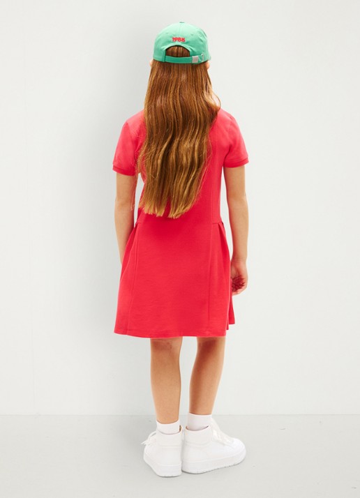Tommy Hilfiger Polojurk met logo - achterkant 5 rood