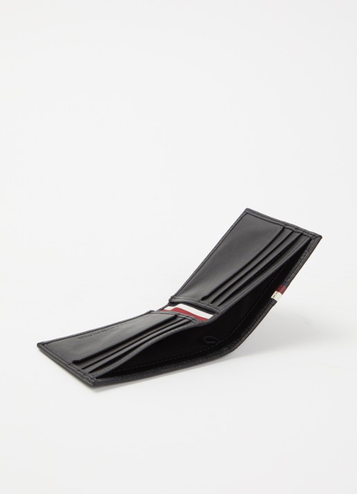 Tommy Hilfiger Portemonnee met logo - voorkant 2 diepzwart