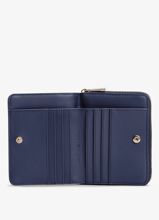 Tommy Hilfiger Portemonnee met logoprint - detail 4 donkerblauw