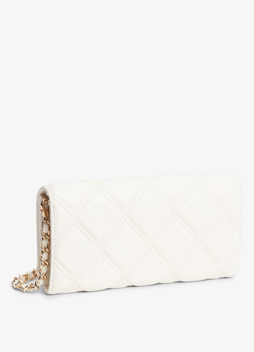 Tommy Hilfiger Portemonnee met schouderriem - achterkant creme