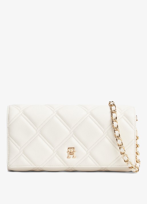 Tommy Hilfiger Portemonnee met schouderriem - voorkant 2 creme