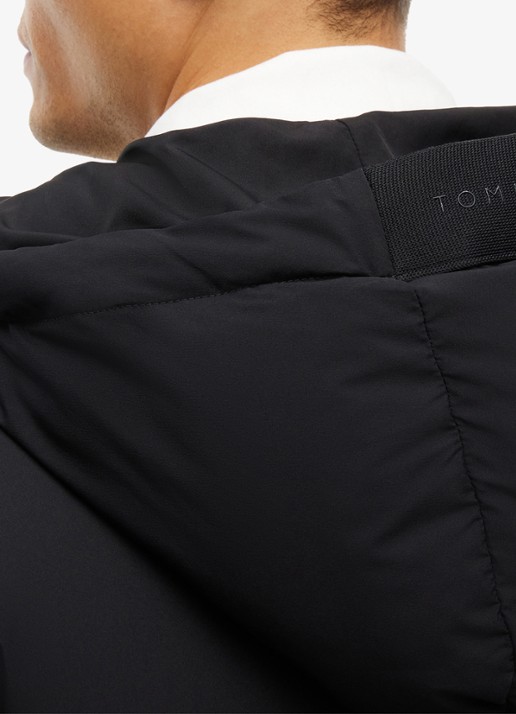Tommy Hilfiger Puffer jas met donsvulling en capuchon  - detail 5 zwart