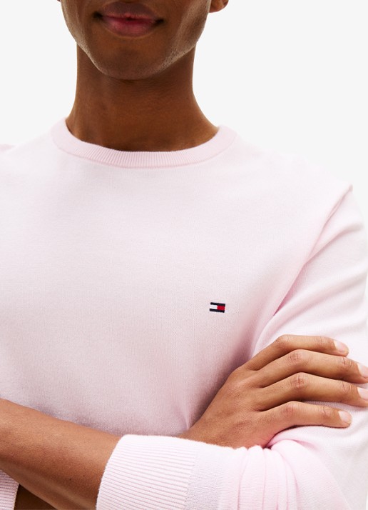 Tommy Hilfiger Pullover met logo - detail 2 pink lily-tpb