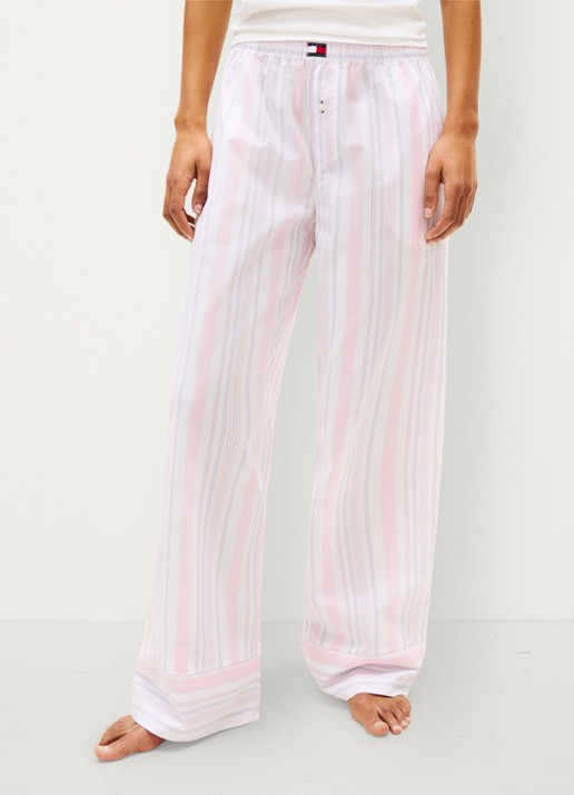 Tommy Hilfiger Pyjamabroek met streepprint en logo