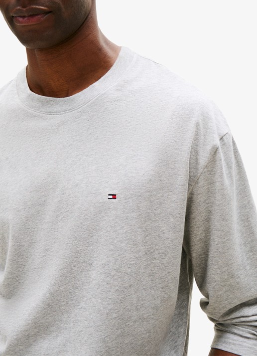 Tommy Hilfiger Pyjamaset met logo 2-delig - detail grijs