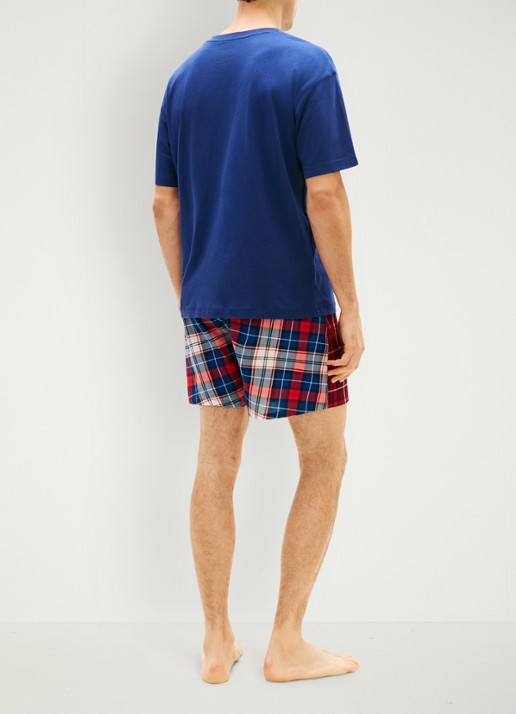 Tommy Hilfiger Pyjamaset met logo - achterkant 3 multicolor