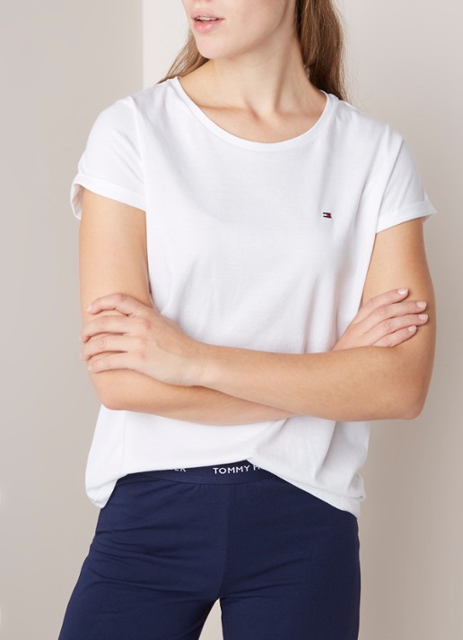 Tommy Hilfiger Pyjamaset van katoen - detail 2 wit