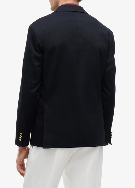 Tommy Hilfiger Regular fit colbert met steekzakken - achterkant 3 donkerblauw