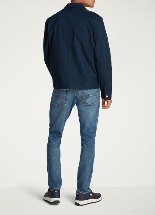Tommy Hilfiger Regular fit jack met steekzakken - achterkant 7 denim