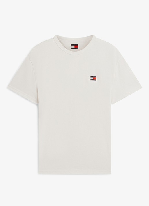 Tommy Hilfiger Regular fit overhemd in linnenblend - voorkant classic beige-aci / beige