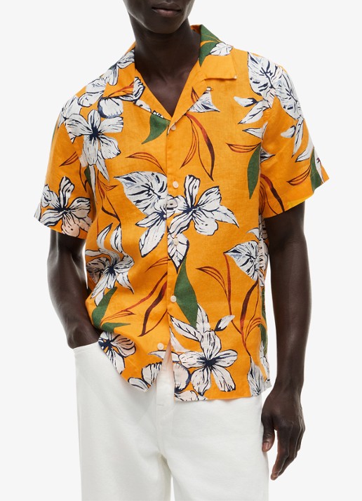 Tommy Hilfiger Regular fit overhemd met bloemenprint
