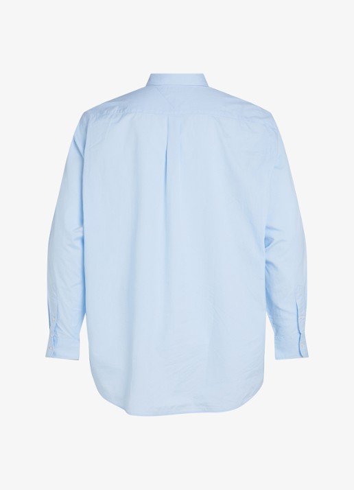 Tommy Hilfiger Regular fit overhemd met logo - achterkant lichtblauw