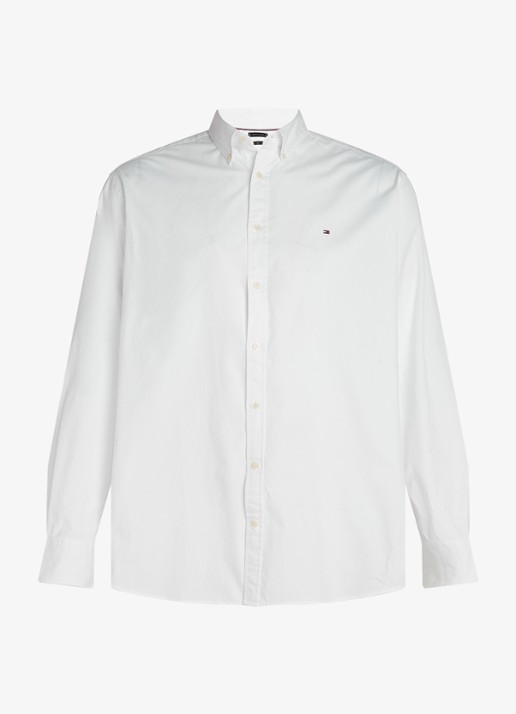 Tommy Hilfiger Regular fit overhemd met logo - voorkant 3 wit