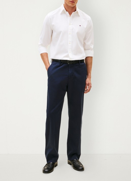Tommy Hilfiger Regular fit overhemd met logo - voorkant 2 wit