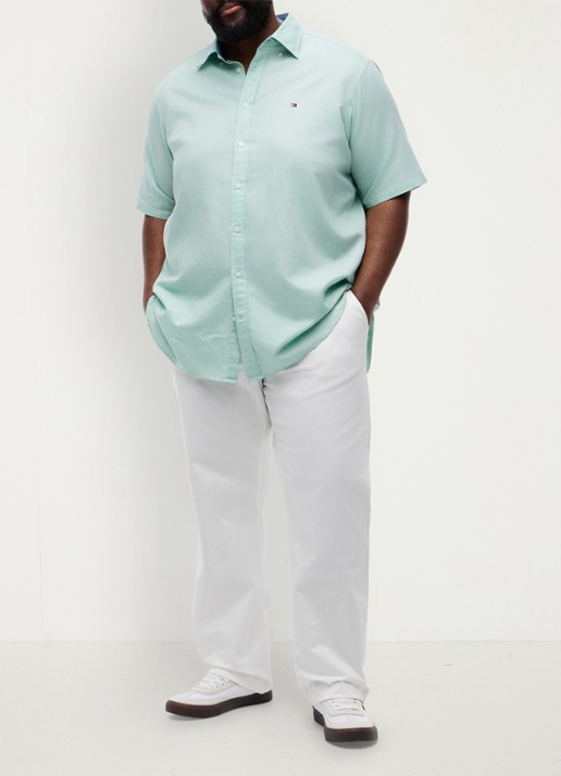 Tommy Hilfiger Regular fit overhemd met logo - voorkant 5 mint