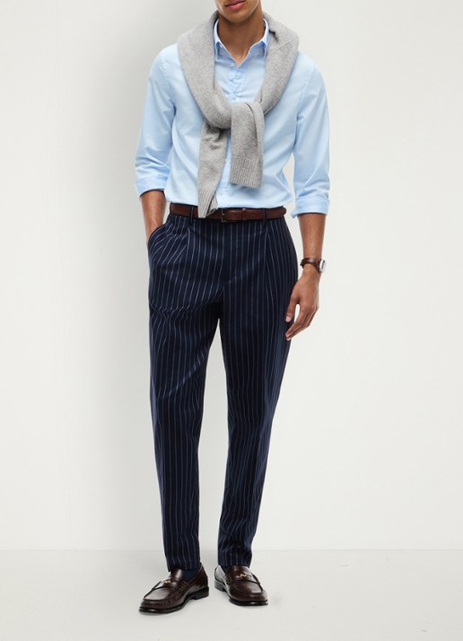 Tommy Hilfiger Regular fit overhemd met logo - voorkant 2 sweet blue-c3q