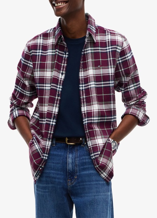 Tommy Hilfiger Regular fit overhemd met ruitdessin