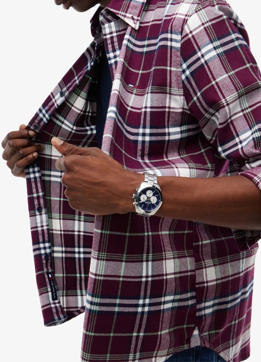 Tommy Hilfiger Regular fit overhemd met ruitdessin - detail 5 rood