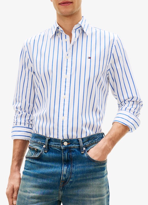 Tommy Hilfiger Regular fit overhemd met streepprint