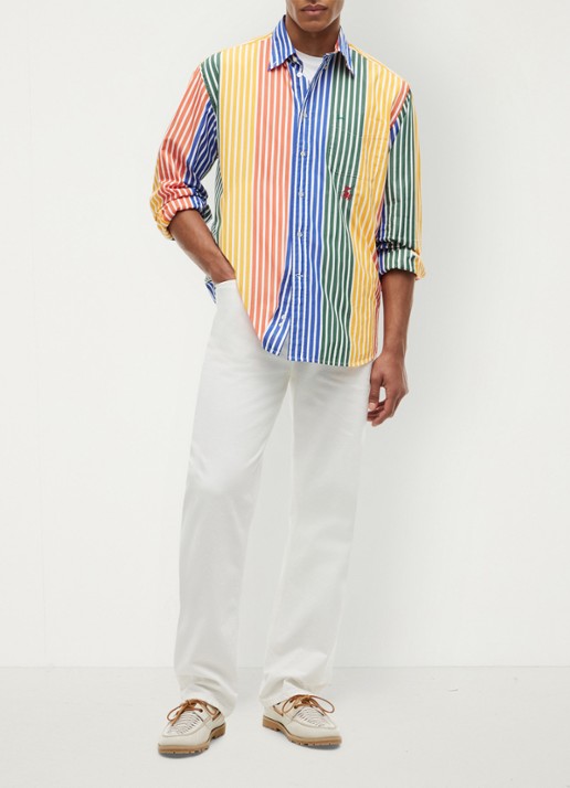 Tommy Hilfiger Regular fit overhemd met streepprint - voorkant 2 multicolor