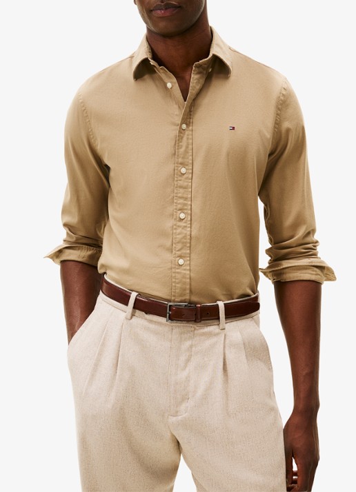 Tommy Hilfiger Regular fit overhemd van flanel