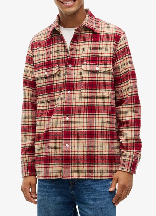 Tommy Hilfiger Regular fit overhemd van katoen met ruitdessin