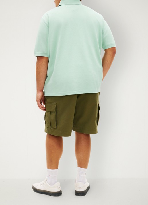Tommy Hilfiger Regular fit polo in katoenblend - achterkant 3 mint