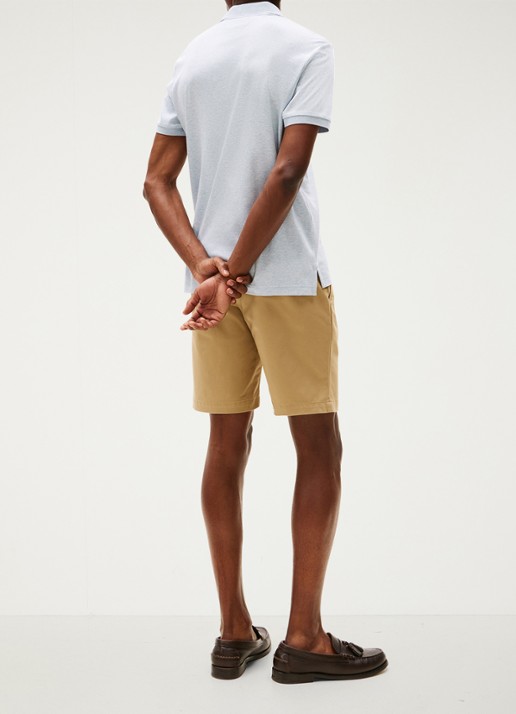 Tommy Hilfiger Regular fit polo met logo - achterkant 2 lichtblauw