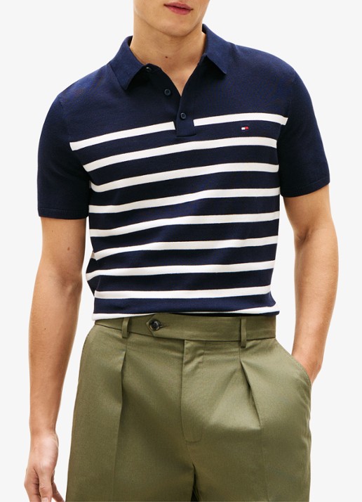 Tommy Hilfiger Regular fit polo met logoborduring