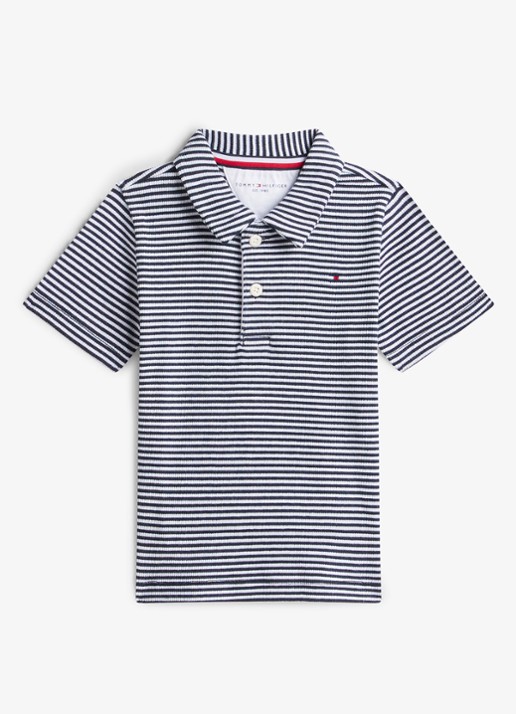 Tommy Hilfiger Regular fit polo met streepprint