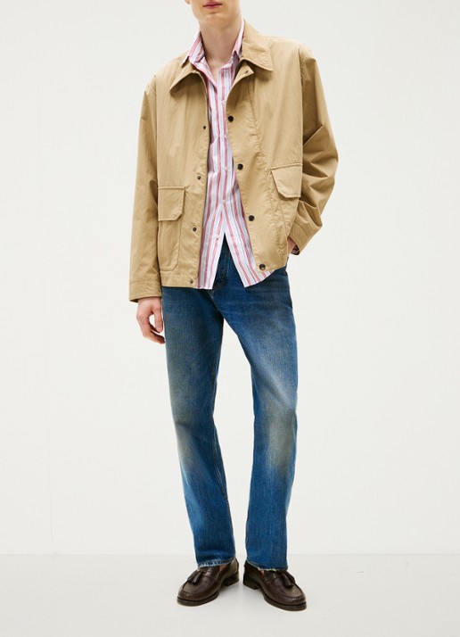 Tommy Hilfiger Relaxed fit jeans met steekzakken - voorkant 2 indigo