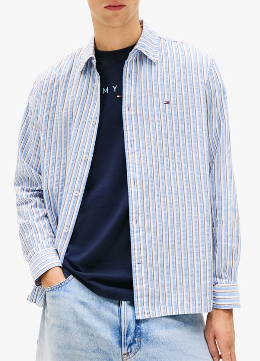 Tommy Hilfiger Relaxed fit overshirt met streepprint