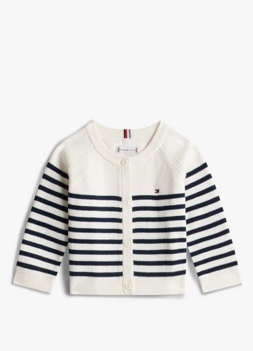 Tommy Hilfiger Ribgebreid vest met streepprint