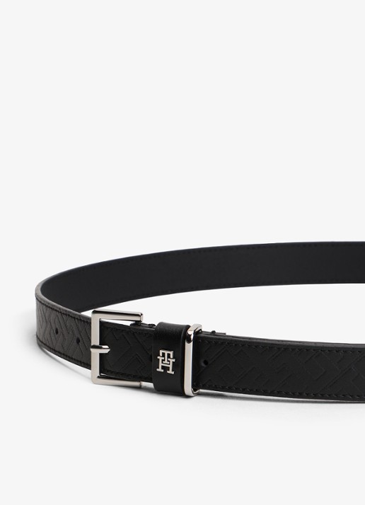 Tommy Hilfiger Riem met logo - detail 2 zwart