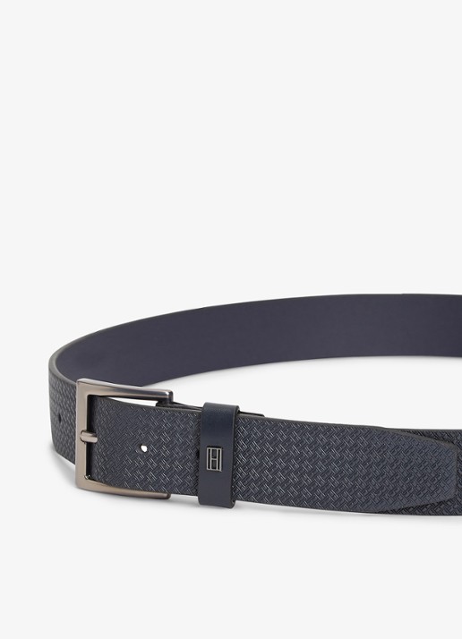Tommy Hilfiger Riem met logoprint - achterkant donkerblauw