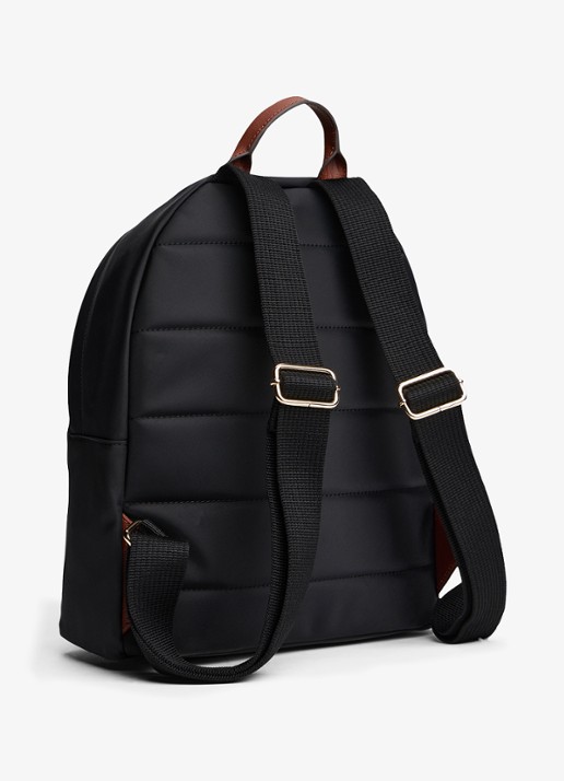 Tommy Hilfiger Rugzak met logo met laptopvak - detail 4 zwart
