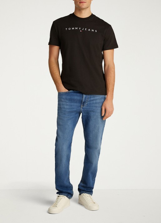 Tommy Hilfiger Ryan slim fit jeans met medium wassing - voorkant 2 indigo