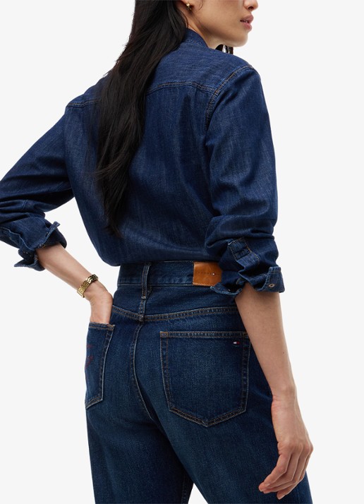 Tommy Hilfiger Sarah high waist flared jeans met steekzakken - detail 5 denim