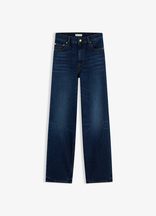 Tommy Hilfiger Sarah high waist flared jeans met steekzakken - voorkant 6 denim
