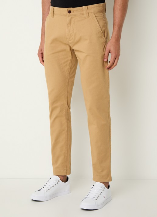 Tommy Hilfiger Scanton slim fit chino met steekzakken - detail 8 camel