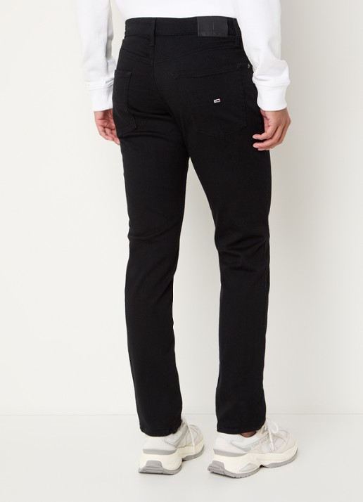 Tommy Hilfiger Scanton slim fit jeans met gekleurde wassing - achterkant zwart