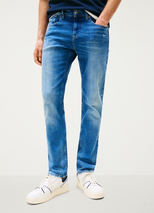 Tommy Hilfiger Scanton slim fit jeans met medium wassing