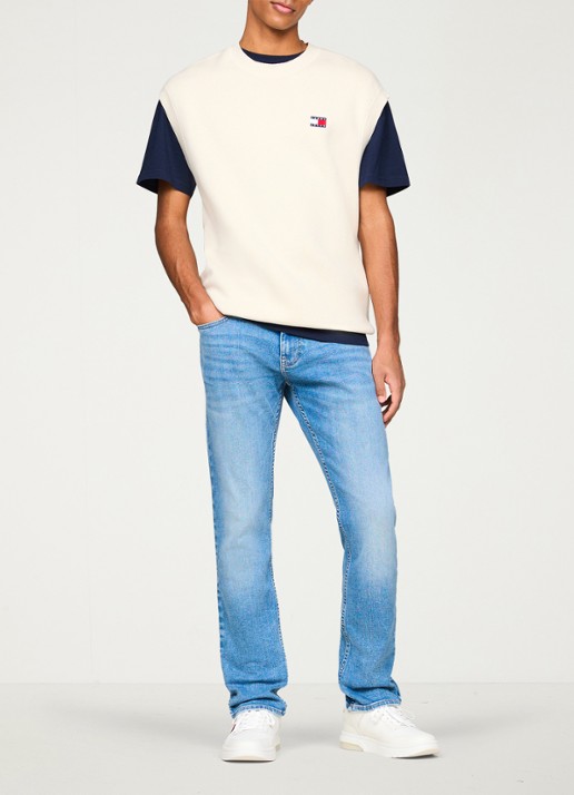 Tommy Hilfiger Scanton slim fit jeans met steekzakken - voorkant 3 indigo