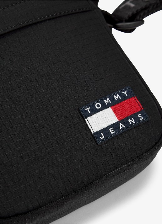 Tommy Hilfiger Schoudertas met logo - detail 5 diepzwart