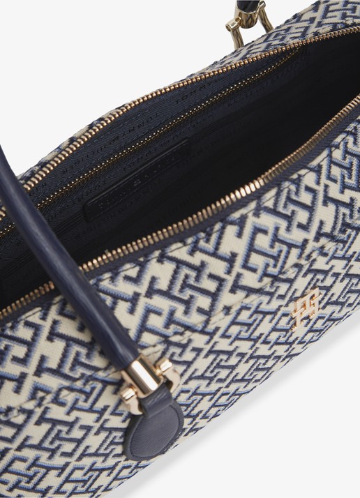 Tommy Hilfiger Schoudertas met logoprint - detail 4 donkerblauw
