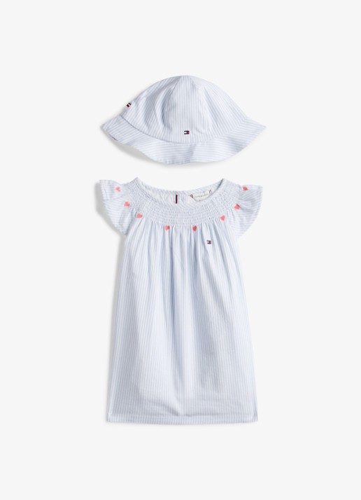Tommy Hilfiger Set van jurk, bloomer en hoed in giftbox 3-delig