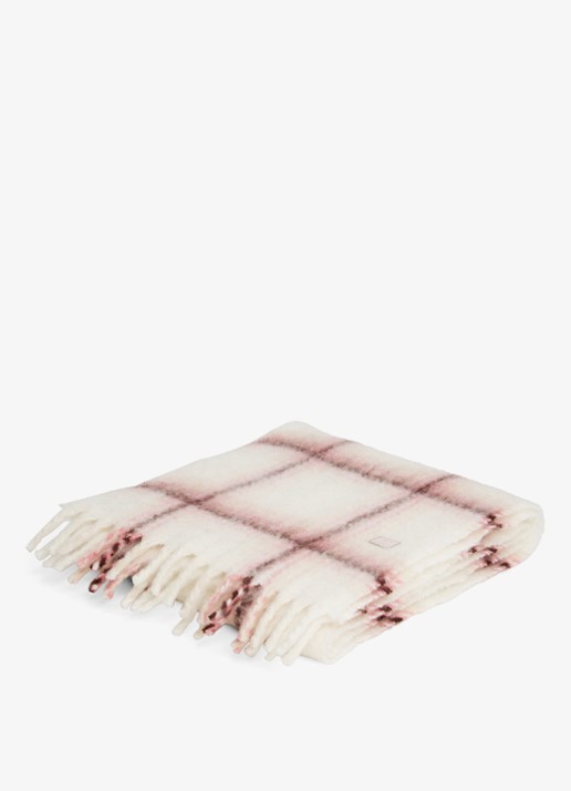 Tommy Hilfiger Sjaal met ruitdessin - detail roze
