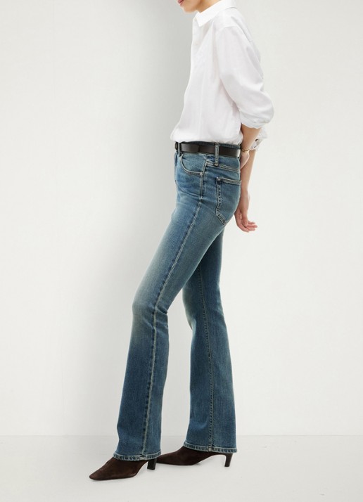 Tommy Hilfiger Skye mid waist flared jeans met steekzakken - detail 2 denim