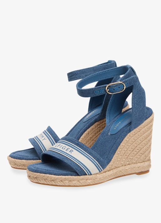 Tommy Hilfiger Sleehak met logo - voorkant 5 denim