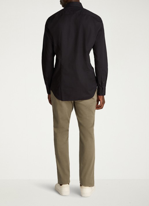 Tommy Hilfiger Slim fit overhemd met logo - achterkant 5 zwart